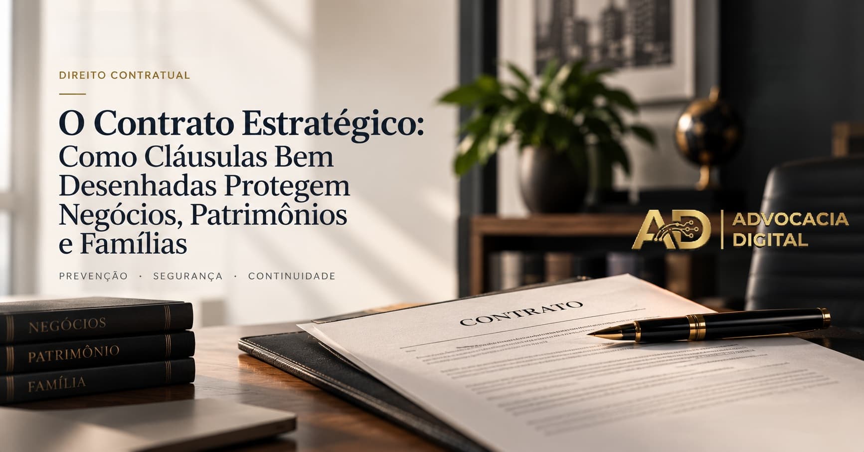 O Contrato Estratégico: Como Cláusulas Bem Desenhadas Protegem Negócios, Patrimônios e Famílias